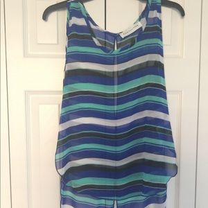 New without tags Striped sheer Top 💙
